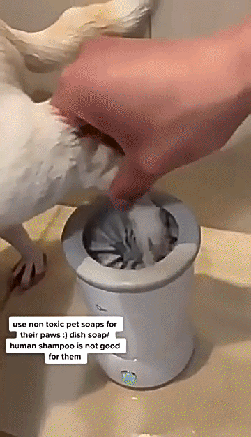 The Automatic Pet Paw Cleaner™ — Electric Rechargeable Muddy Paw Washer